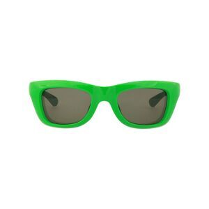 Bottega Veneta Square-Frame Injection Sunglasses Green Mens